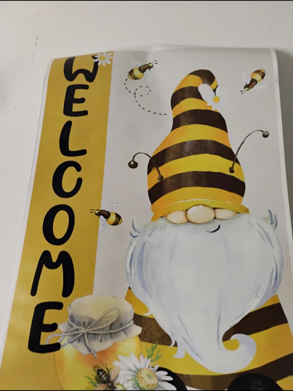Bee & Daisy Party Wall/Window Clings - Yellow/White 4  Designs